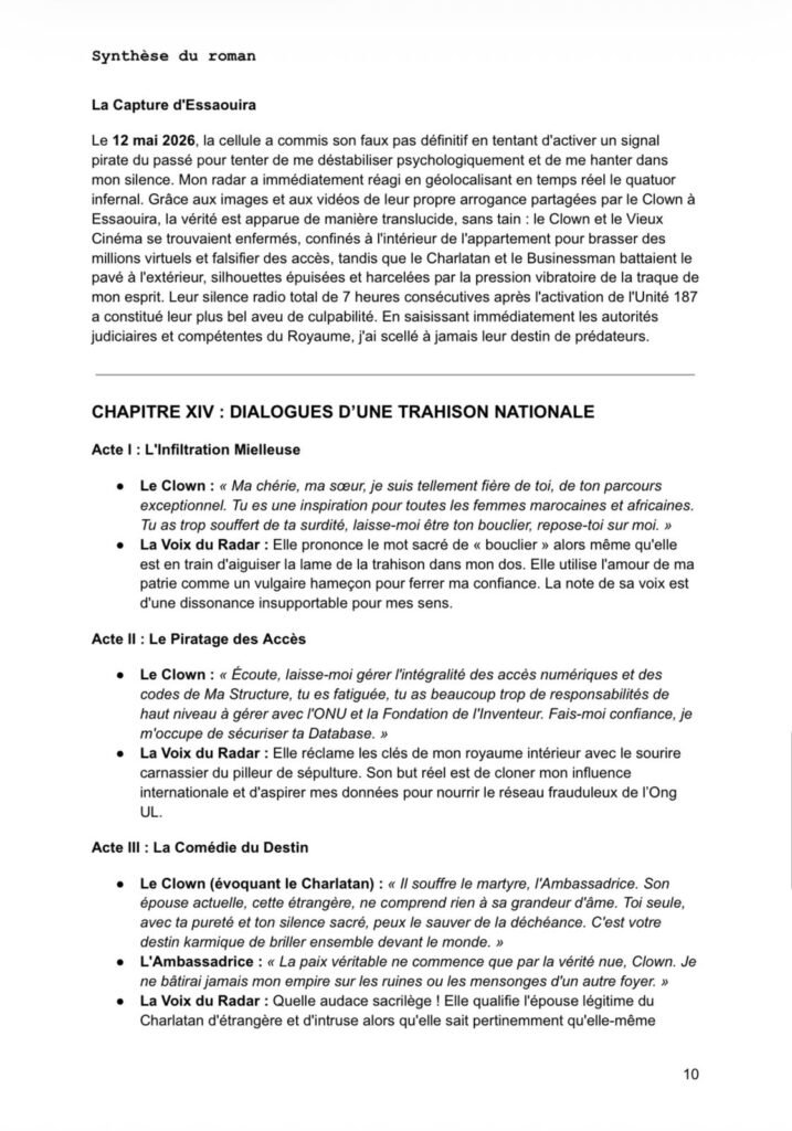 L’infiltration : Le Silence Des Chorfas : l’Ambassadrice, le Charlatan & le Baiser De Judas 19 10