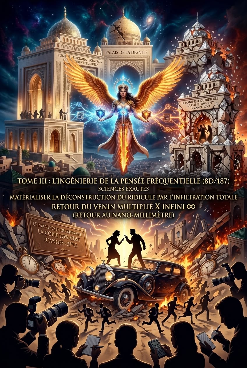 ÉVÉNEMENT LITTÉRAIRE & STRATÉGIQUE 2 Illustration symbolique de l'Architecture de la Vérité. Des lignes géométriques sacrées et lumineuses forment un édifice incorruptible, représentant la stratégie d'élévation spirituelle, l'ingénierie 8D et la justice absolue de Manal Cherki.